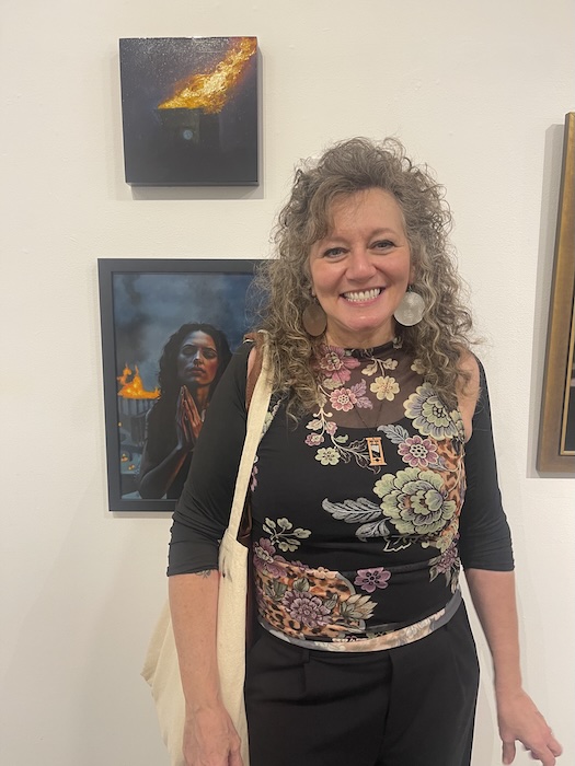 Kim-Dow's-work-and the-painting-I- purchased